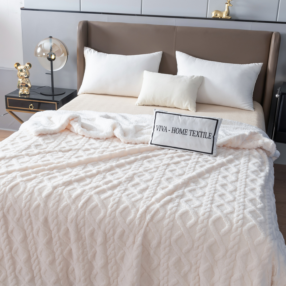 Плед Fluffy бамбуковая микрофибра FL018, размер 150*200