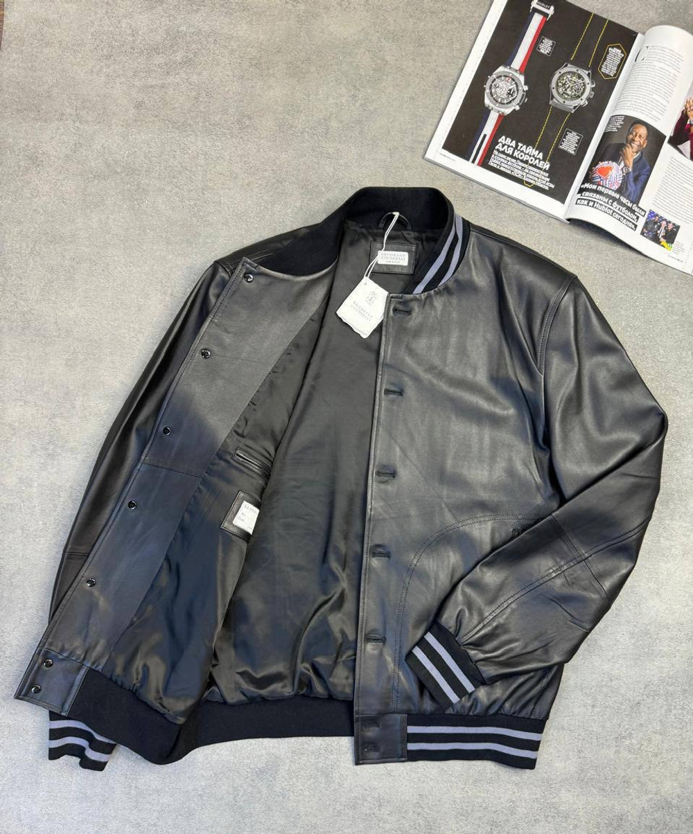 Куртка кожаная Brunello Cucinelli