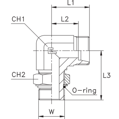 Штуцер FRA90 DL18 UNF7/8" (корпус)