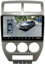 Магнитола для Jeep Compass 2006-2010 - Teyes CC3-2K-360 на Android 10, 2K QLED, 6Гб+128Гб, CarPlay, 4G SIM-слот, 4 камеры в комплекте
