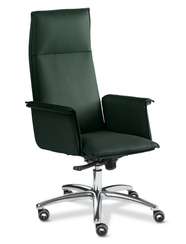 Кресло для руководителя Epsilon Luxe A зелёная кожа