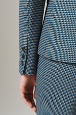 1897 Жакет женский (бирюзово-коричневый)