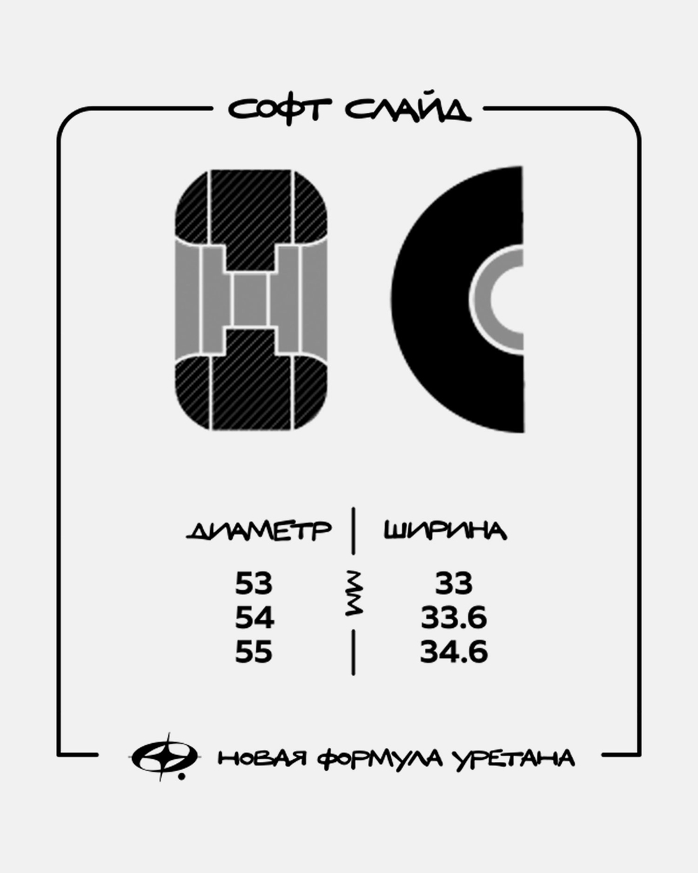 Комплект колес Футворк "Софт Слайд" 93D