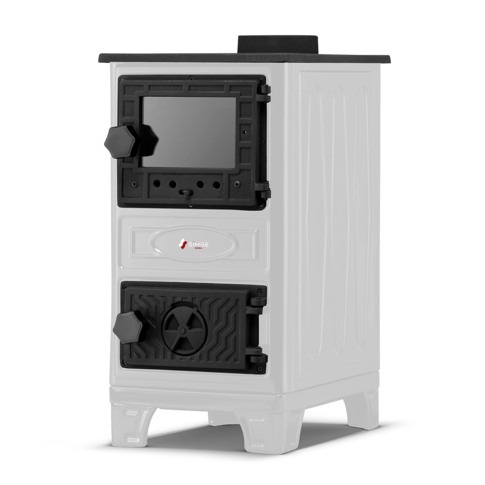 Дровяная кухонная печь Simge Soba 304 Mini