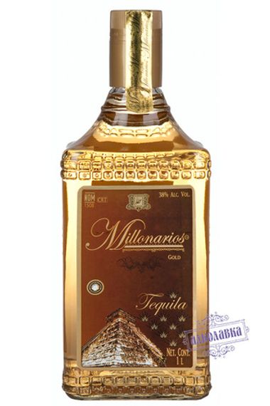 Мильонариос. Текила Золотая. 1 Л