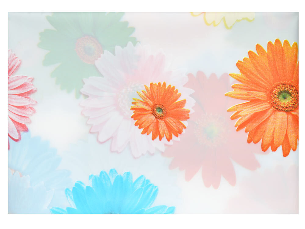 Штора для ванной 180*180см Герберы