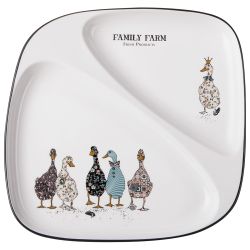 ТАРЕЛКА ОБЕДЕННАЯ LEFARD "FAMILY FARM" 2 СЕКЦИИ 26*2,5 СМ (КОР=12ШТ.)