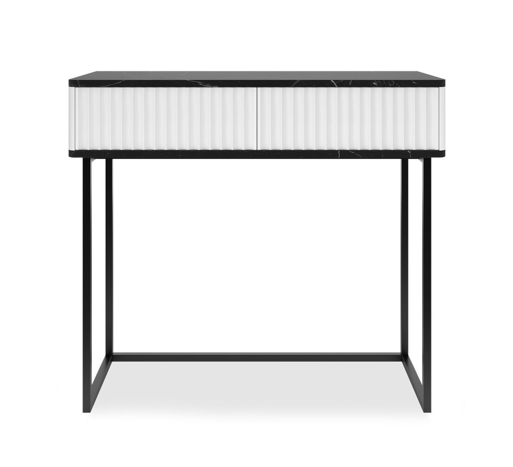 Туалетный столик консоль ROYAL 5011 эко (Мрамор Неро-Черный)