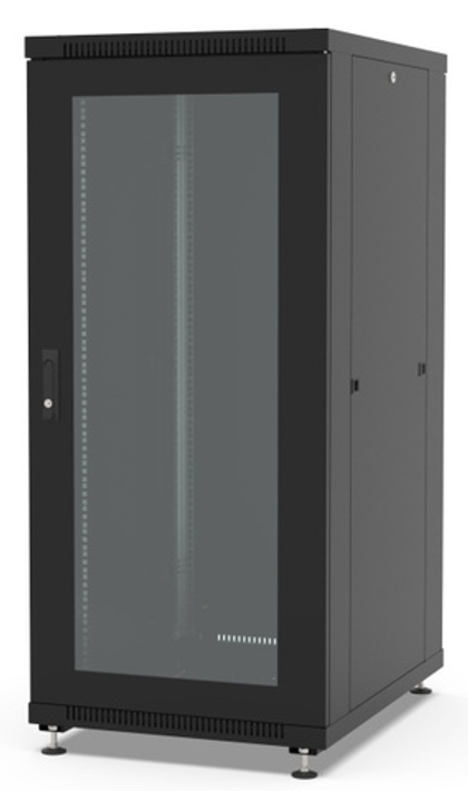 Шкаф напольный 19", 27U Filum FL-NT-2768GM1M-BK