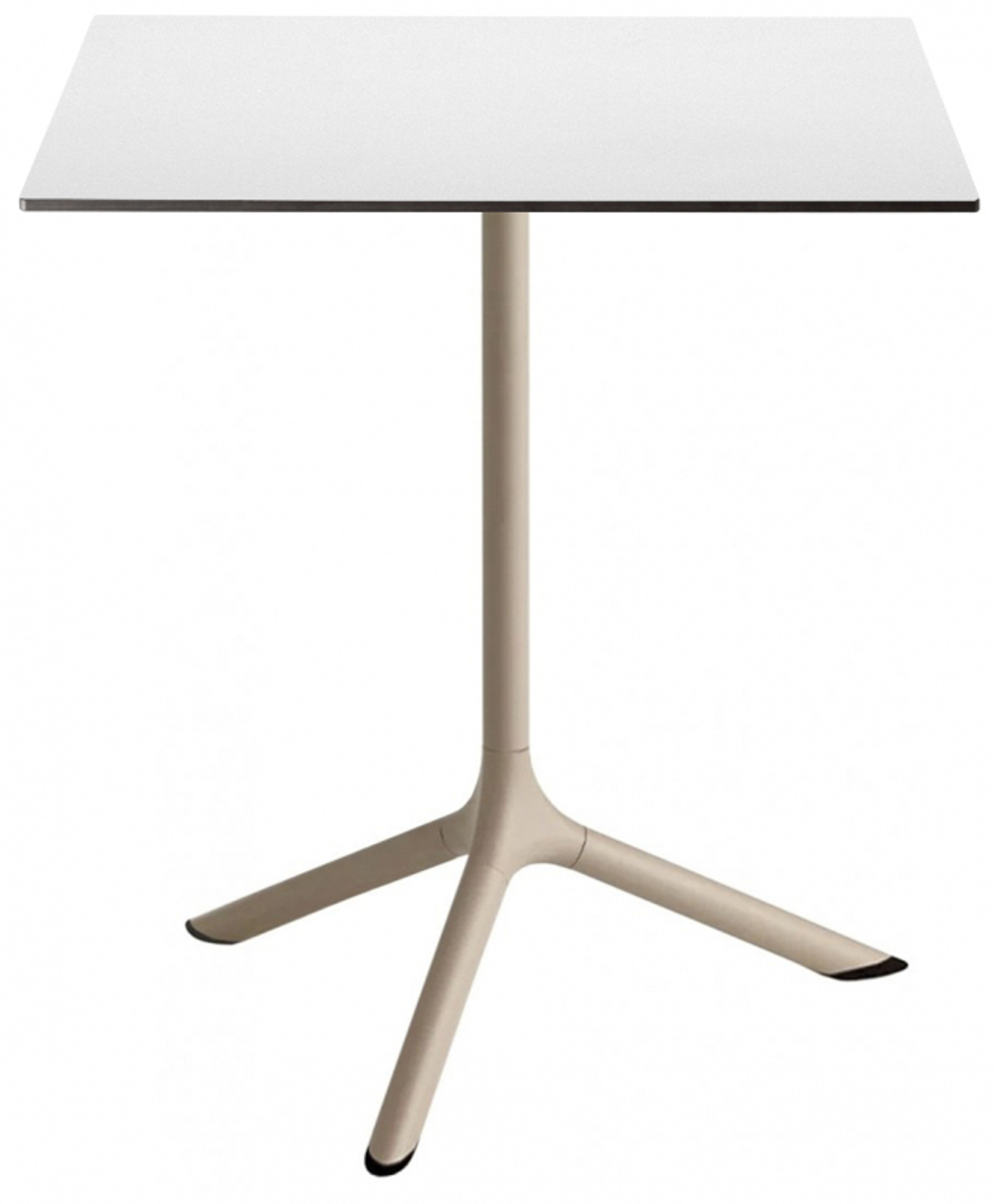 Стол ламинированный обеденный складной Scab Design Tripe Folding, тортора, белый
