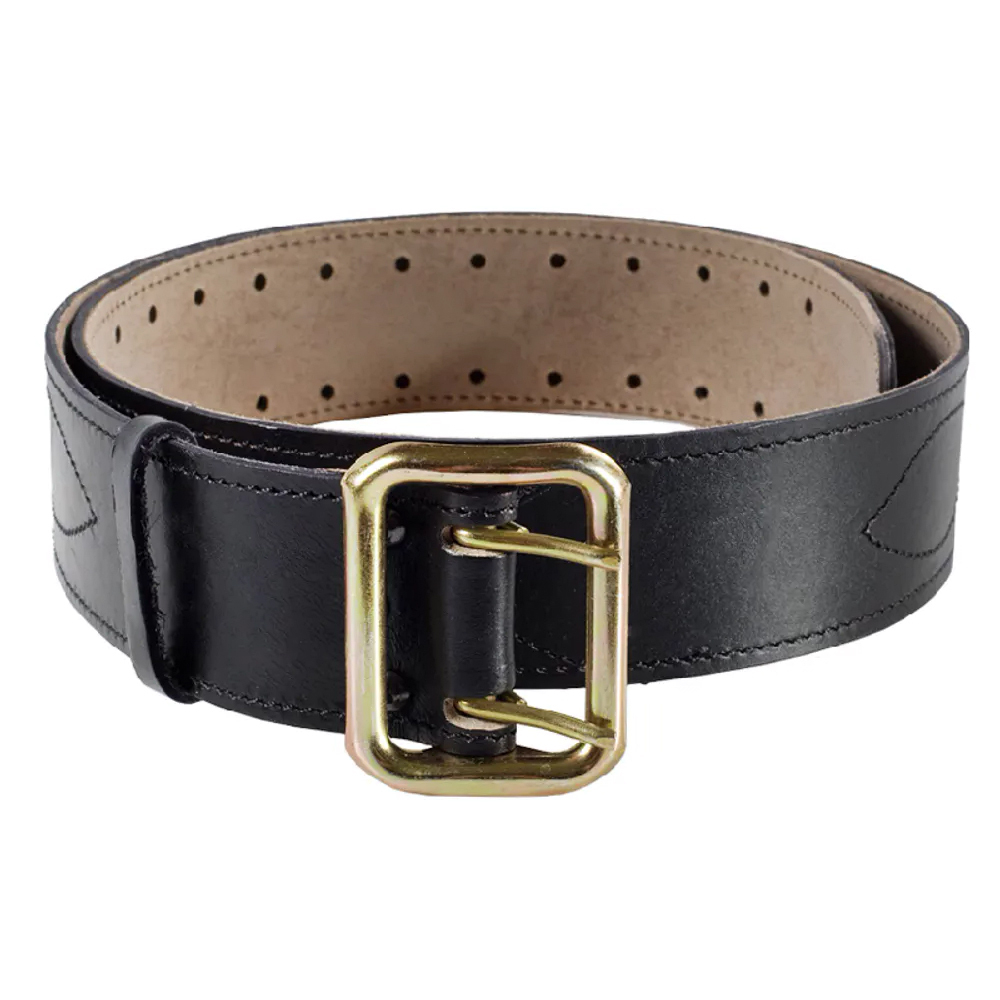 Ремень кожанный Prival офицерский №5, чёрный