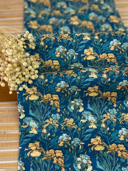 ЖЕЛТЫЕ ИРИСЫ , 100% хлопок, Handmade Fabrics 3
