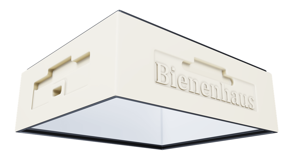 Корпус магазин цельнолитой для ульев ППУ перевёрнутый со вставками