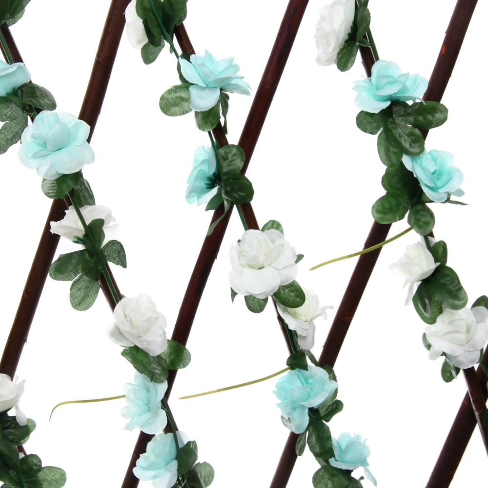 Забор декоративный «Цветочная изгородь» при ширине 2 м высота 0,95 м (h-1,2м в сложенном), Зеленый