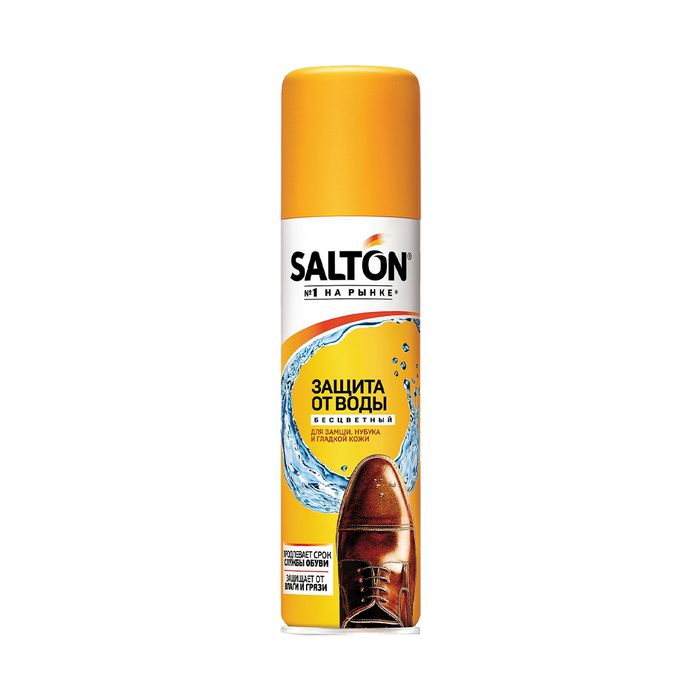 Salton Аэрозоль Защита от воды для изделий из гладкой кожи, замши, нубука, велюра, текстиля и мембар
