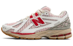 New Balance NB 1906R trendy retro comfortable fabric artificial leather non-slip wear-resistant breathable lightweight low-cut casual running shoes for men and women the same style white and red