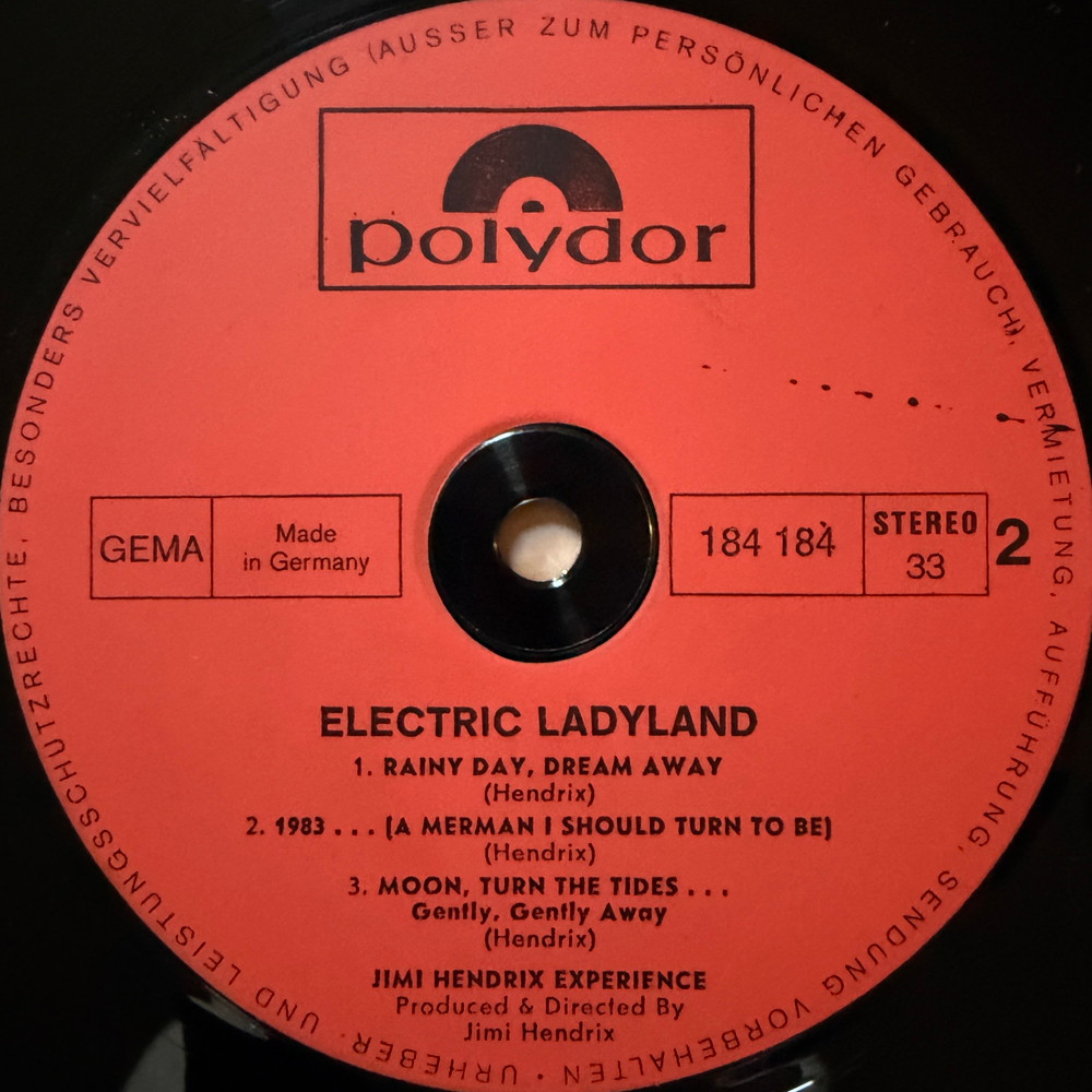 The Jimi Hendrix Experience ‎– Electric Ladyland 2LP (Германия)