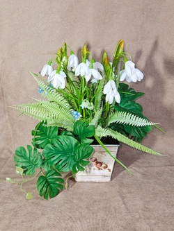 Искусственная Зелень 28см для декора в оригинальном кашпо