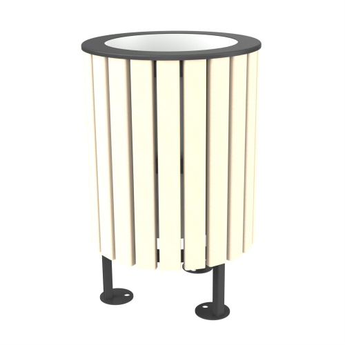 Парковая урна PO-391, 390*390*600 мм.