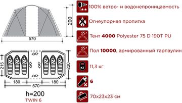 Палатка Indiana TWIN 6