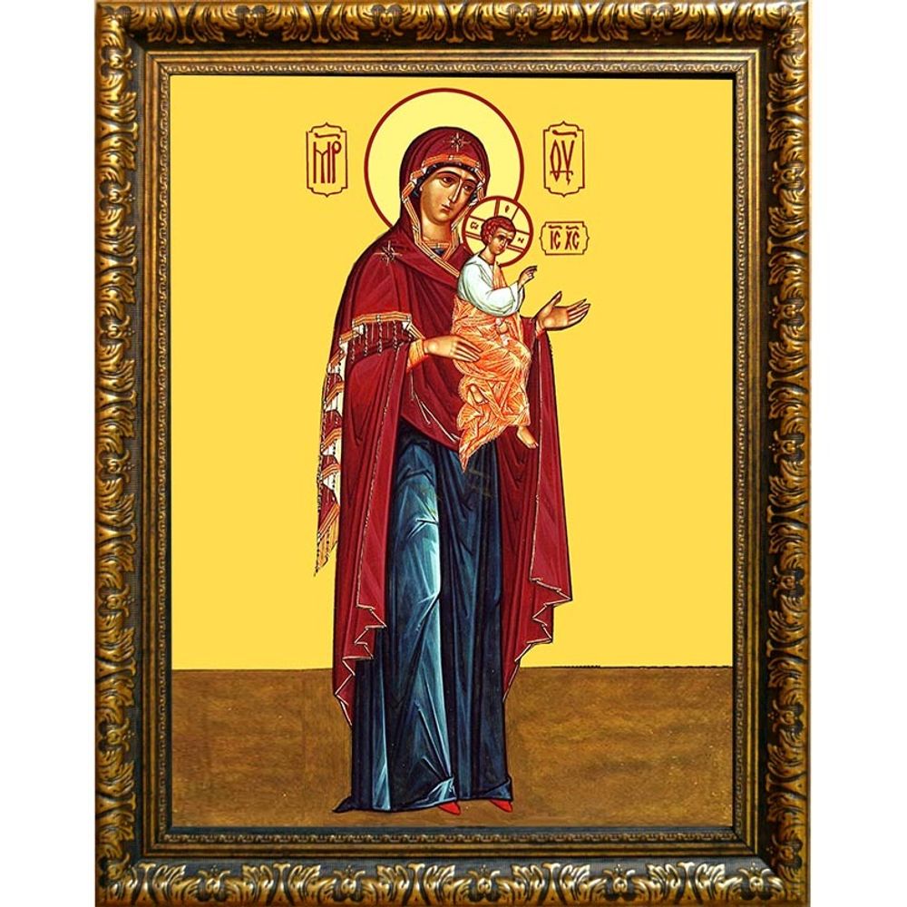 Косинская Моденская икона Божьей Матери на холсте.