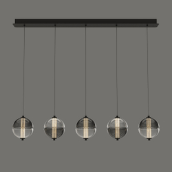 Подвесной светильник MD24022079-5B black/smoky