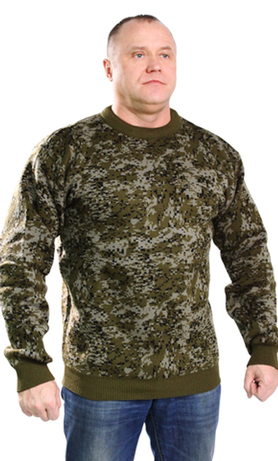 Джемпер мужской цвет Цифра зелёная