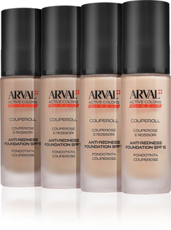 Arval Couperoll Anti-redness foundation SPF15 - Непрозрачная тональная основа SPF 15, 30 ml