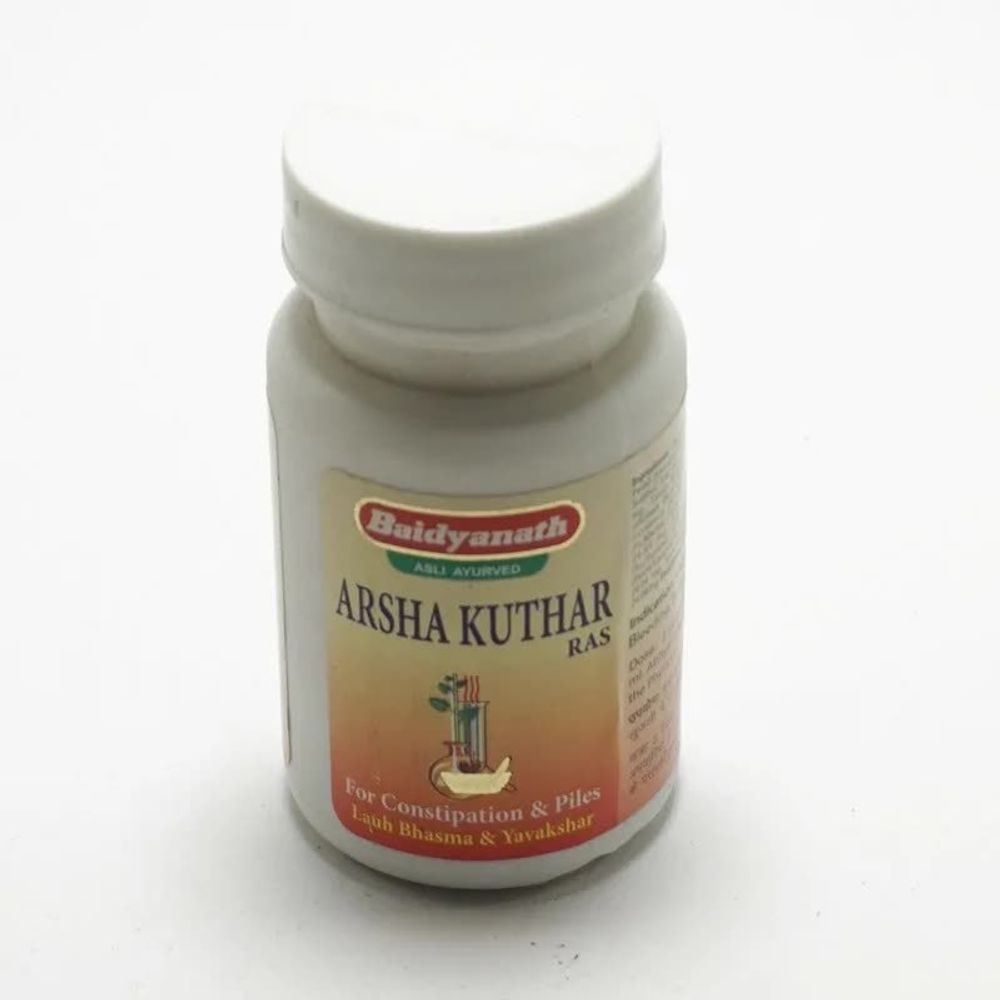 БАД Baidyanath Arsha Kuthar Ras Арша Кутхара Рас Анорексия, гемморой, запор 300 мг 40 таб