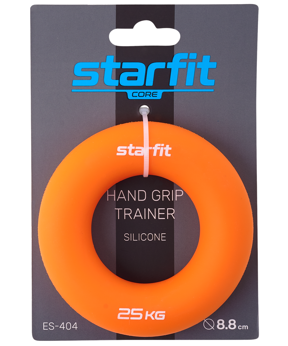 Эспандер кистевой ES-404 Кольцо, 25 кг, силикогель, оранжевый