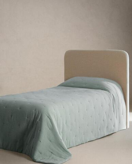 ZARA HOME ДЕТСКОЕ МУСЛИНОВОЕ ПОКРЫВАЛО, ЗЕЛЕНЫЙ