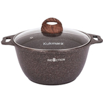 Кастрюля 2л со стекл. крышкой, АП линия «Granit Ultra Induction» (red)