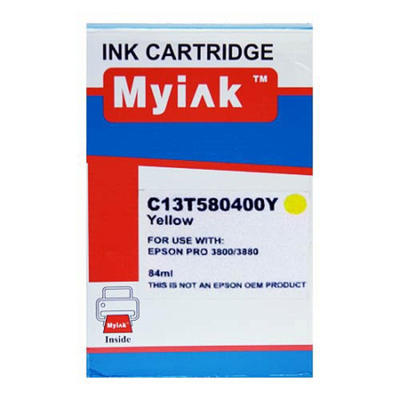 Картридж (T5804) для EPSON St Pro 3800/3880 Yellow (84ml, Pigment) MyInk