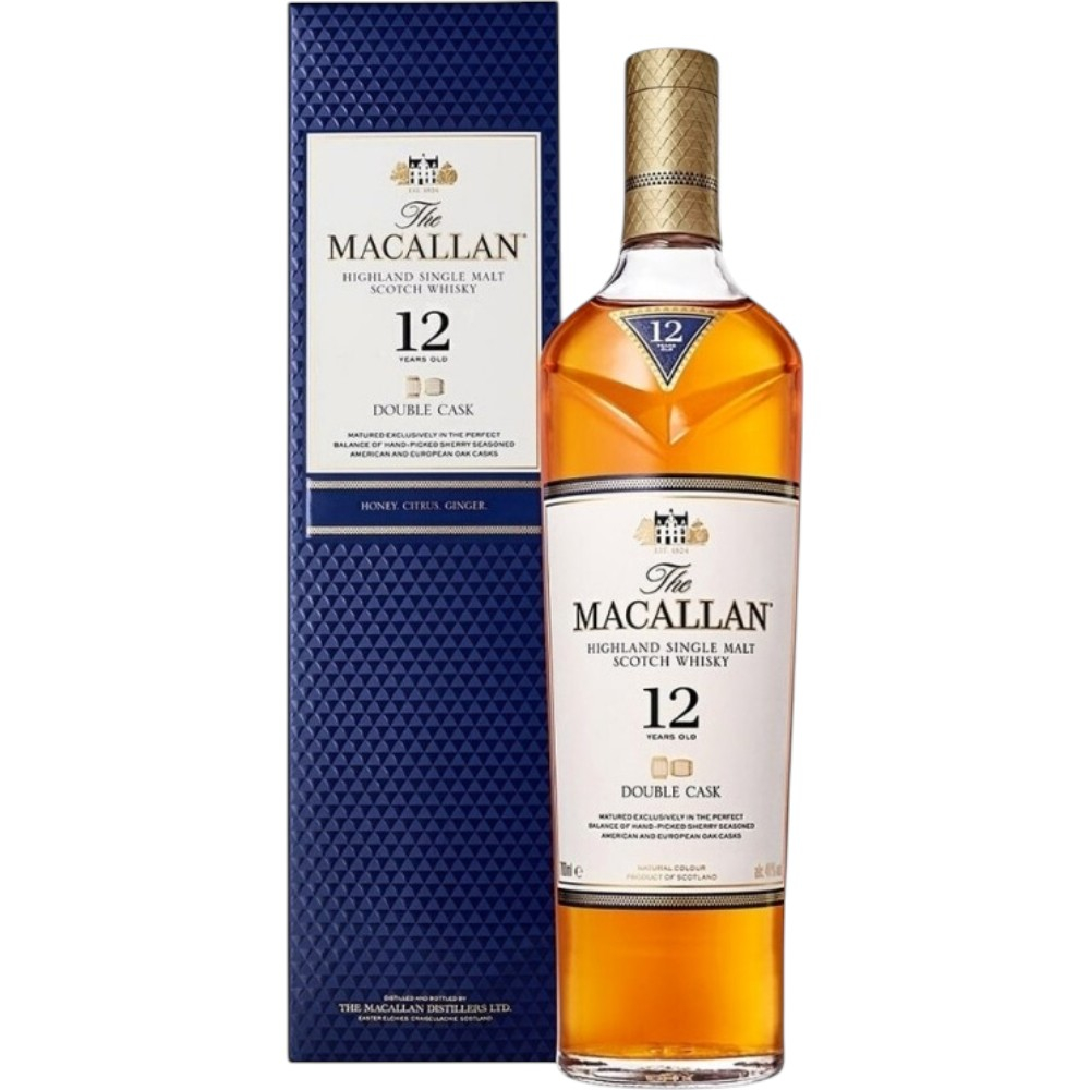 Виски The Macallan Double Cask 12 Y.O. 0,7 л. В подарочной коробке