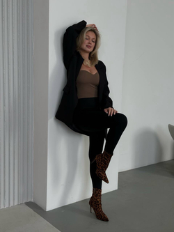 Ботильоны из эко замши