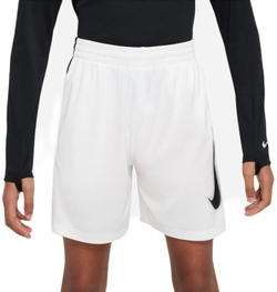Шорты для мальчика теннисные Nike Boys Dri-Fit Multi+ Graphic Training Shorts - white/black/black