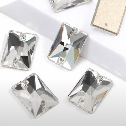 Стразы CR Crystal Rectangle 13*18mm пришивные