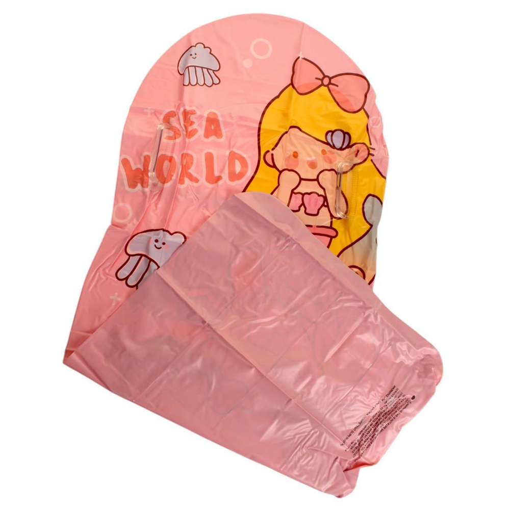 Матрасс с ручками детский 110 см, цв. розовый, с-30564