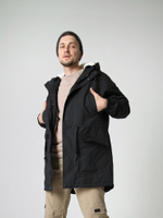 Парка с жилетом Город Горький черная