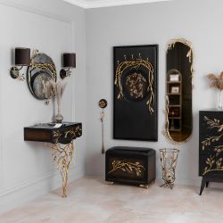 Настенное зеркало Oliva Branch (Олива Бранч) Найт Амбер