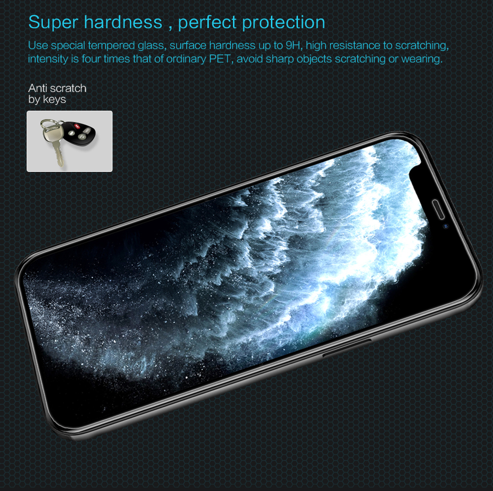 Защитное стекло с прозрачными рамками от Nillkin для iPhone 12 mini, серия H Anti-Explosion Glass Screen Protector