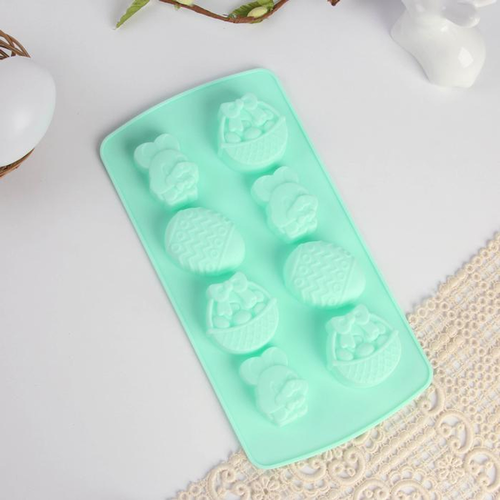 Силиконовая форма для выпечки «Пасхальная композиция» 11,6 х 22,5 см