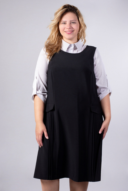 Сарафан женский 3730зп, черный #70Ч083730зп