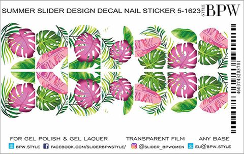 Слайдер-дизайн Тропические листья