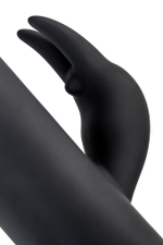 Вибратор с клиторальным стимулятором и шариками Waname Hail чёрный 23,8 см