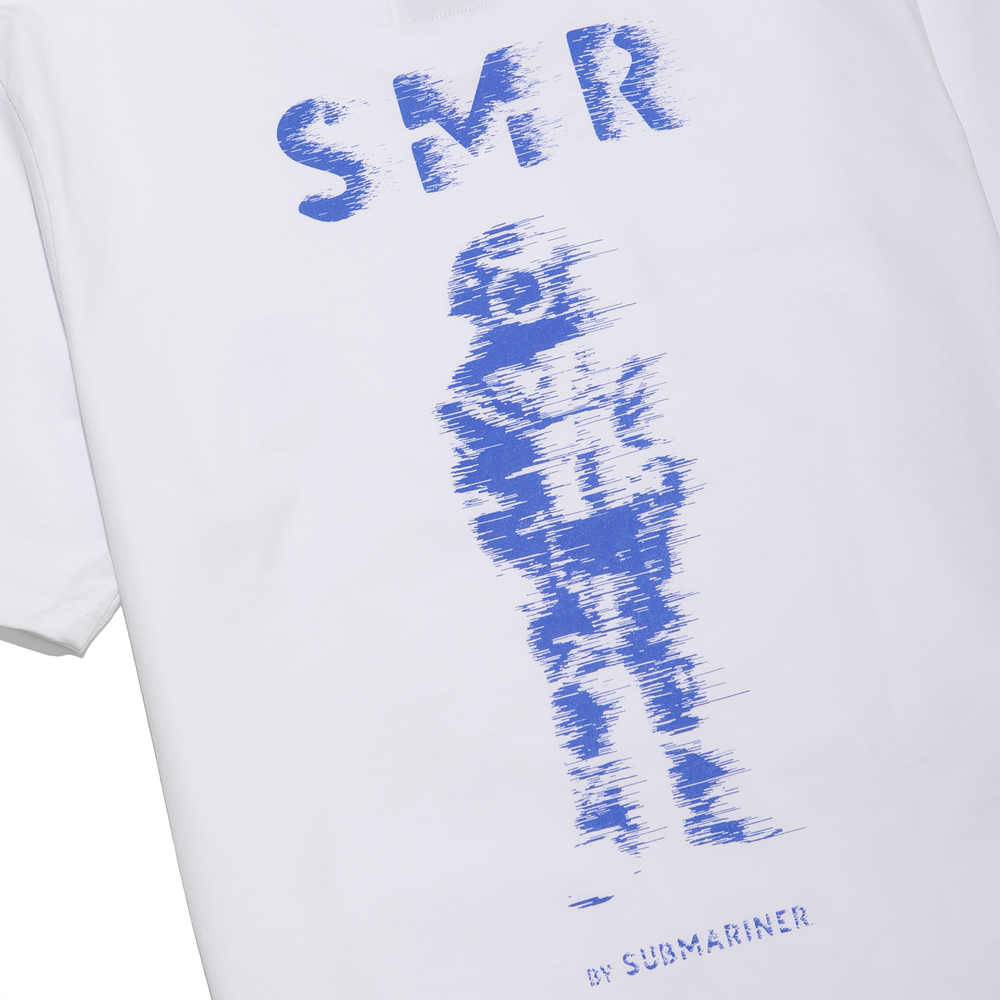 TSHRT SMR DIVER PIXEL SORT WHITE