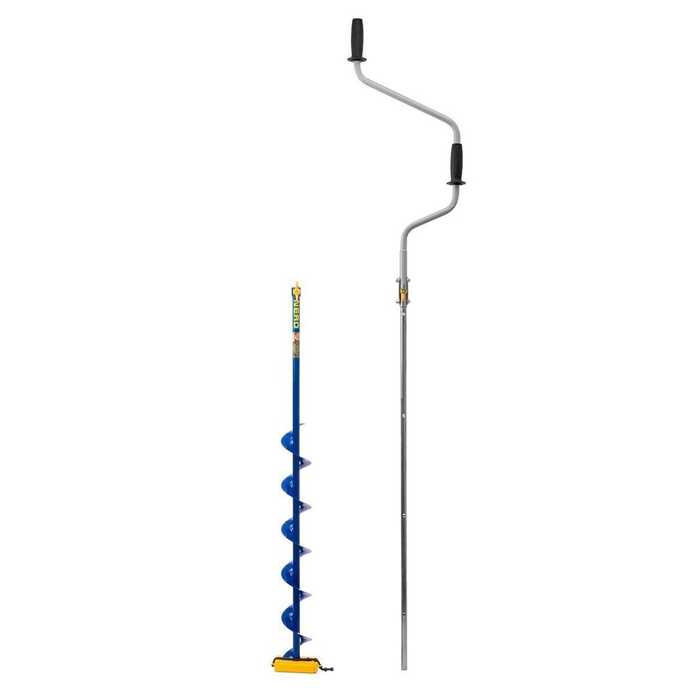 Ледобур NERO-110T-XL, телескопический, левое вращение
