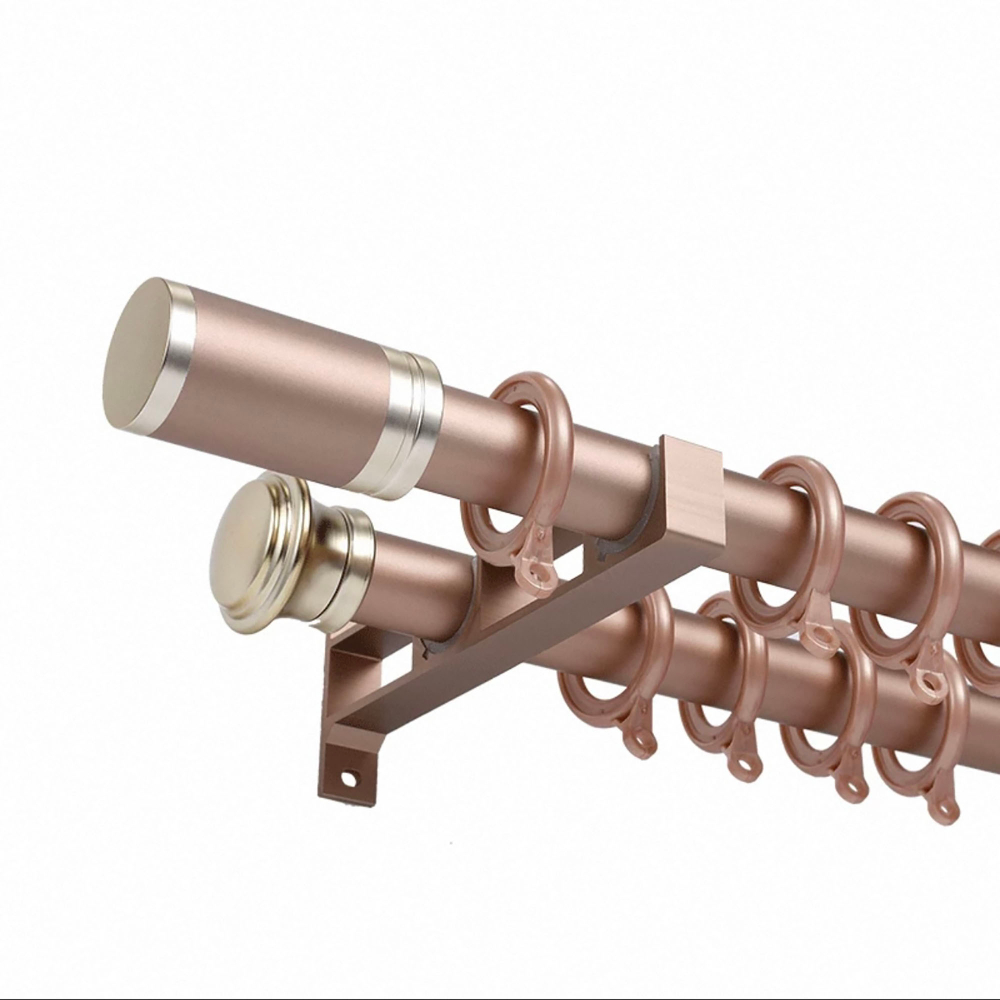 Карниз для штор настенный, алюминиевый, боковое крепление
