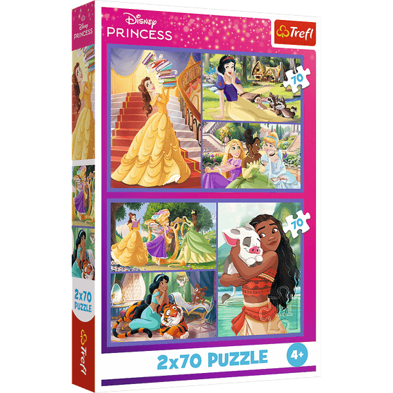Pazl / Пазлы / Puzzles - "2x70" - Fairy tale days / Disney Princess