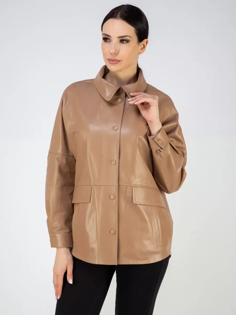 Куртка кожаная натуральная рубашка Турция